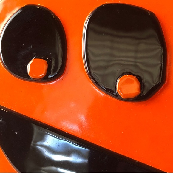 Tag Glass Serving Tray Dish Spreader Fuse Texture Halloween Thanksgiving Dessert - Picture 3 of 9